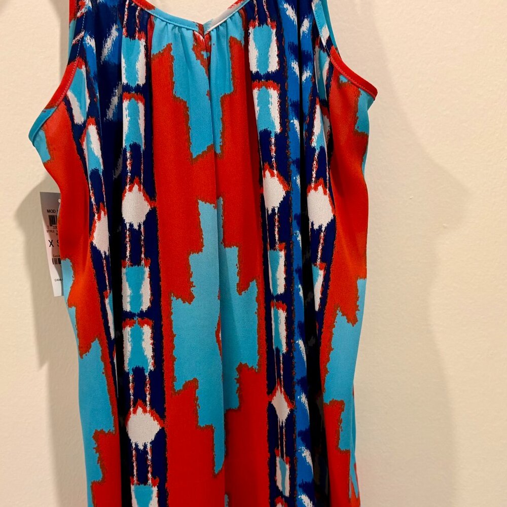 Spring/Summer Tank Bright Pattern Multi-Colored Print - Picture 8 of 11